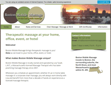 Tablet Screenshot of bostonmobilemassage.com